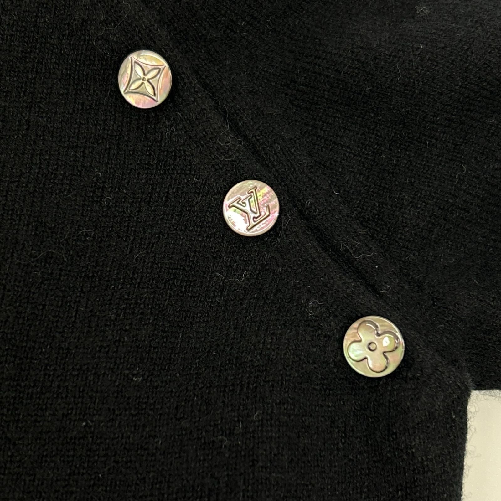 Louis Vuitton Black Cashmere Boatneck Knit Sweater — view 5