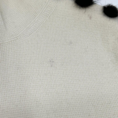 Louis Vuitton White Cashmere Turtleneck Knit Sweater — view 7