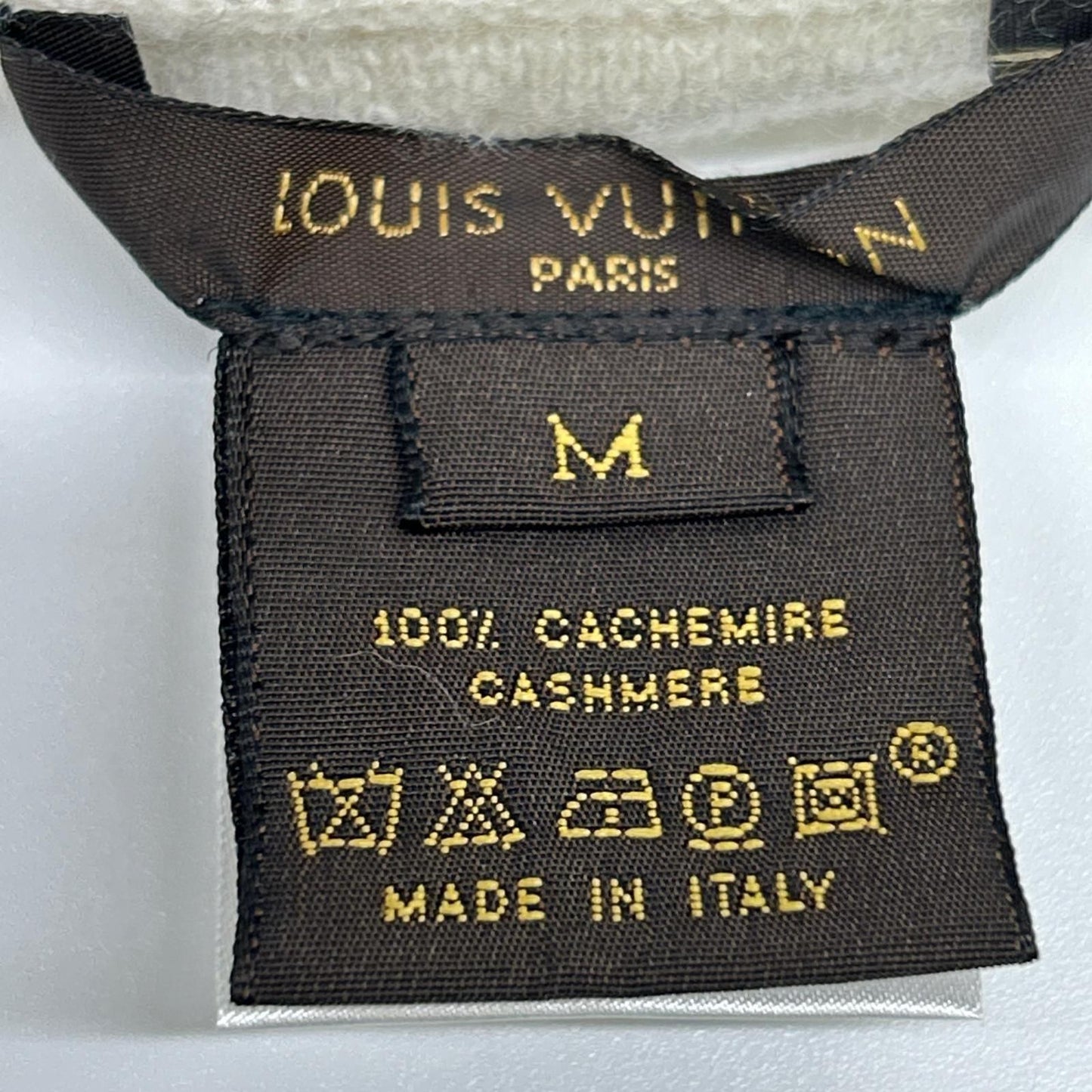 Louis Vuitton White Cashmere Turtleneck Knit Sweater — view 3