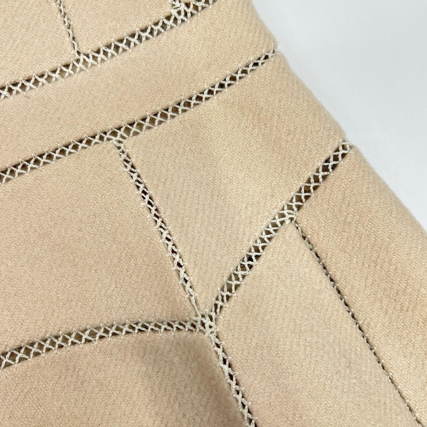 Louis Vuitton Beige Wool Mohair Cami Dress — view 8