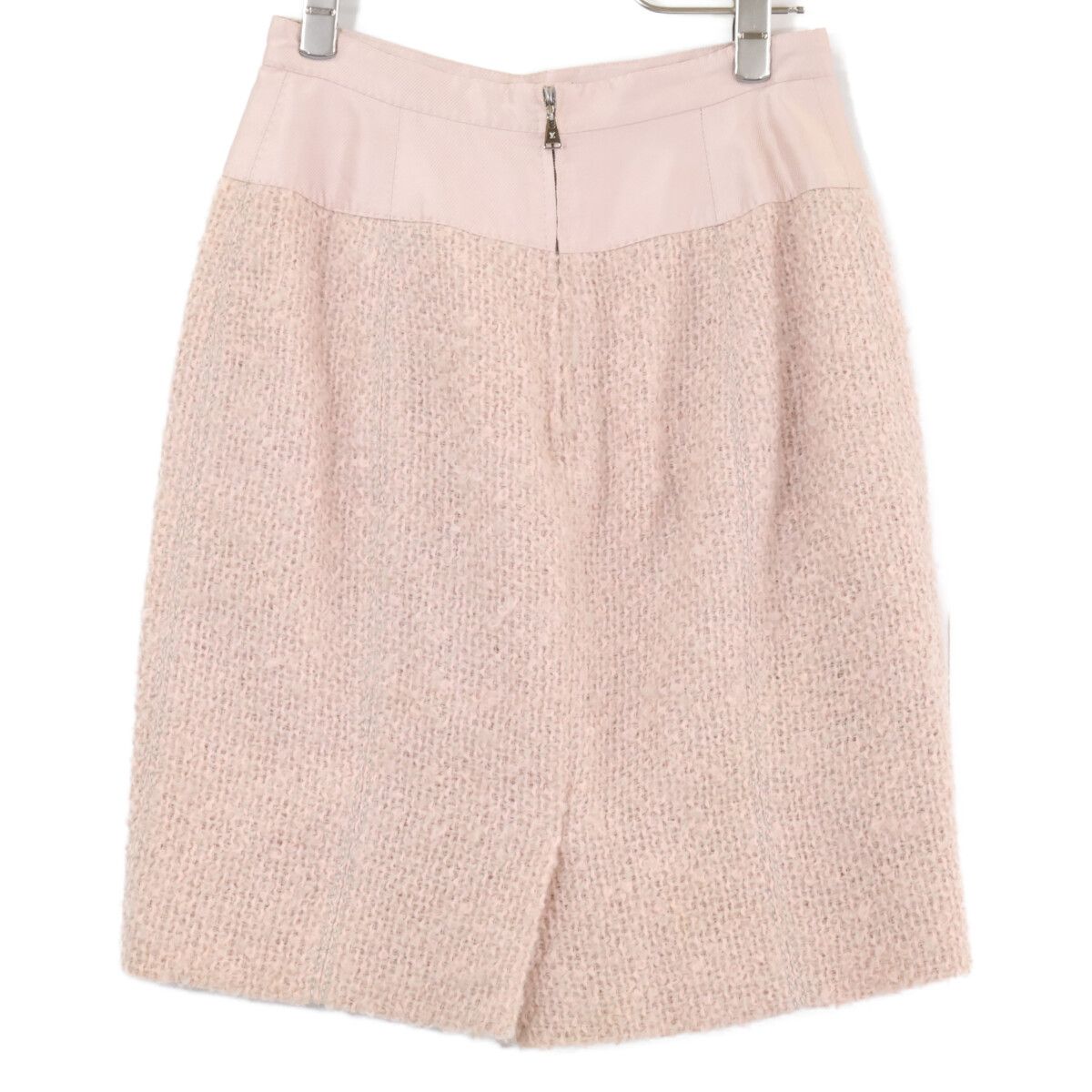 Louis Vuitton Wool Mohair Tweed Scarf Color Jacket Skirt Set 38 36 — view 9