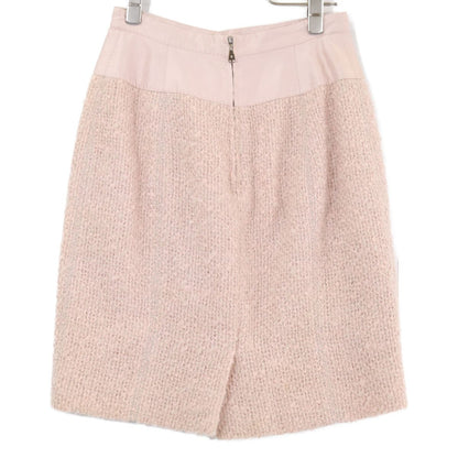 Louis Vuitton Wool Mohair Tweed Scarf Color Jacket Skirt Set 38 36 — view 9
