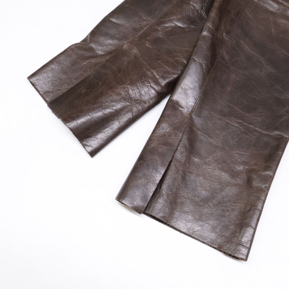 Chanel Brown Calfskin Leather Jacket 40 — view 9