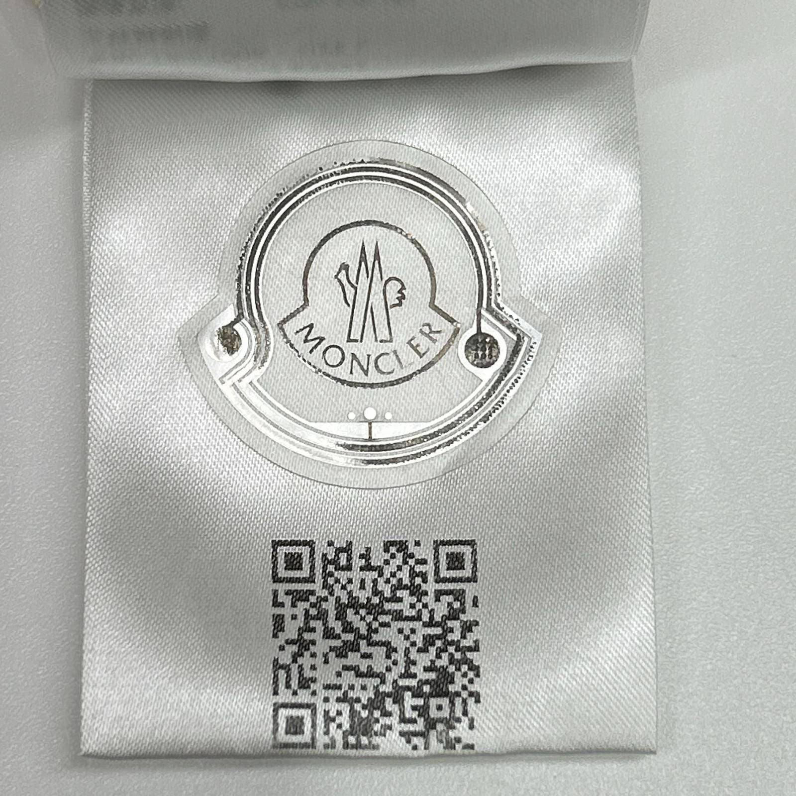 Moncler Grenoble White Neck Logo Short Sleeve T-Shirt — view 5