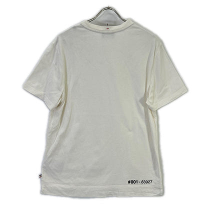 Moncler Grenoble White Neck Logo Short Sleeve T-Shirt — view 2