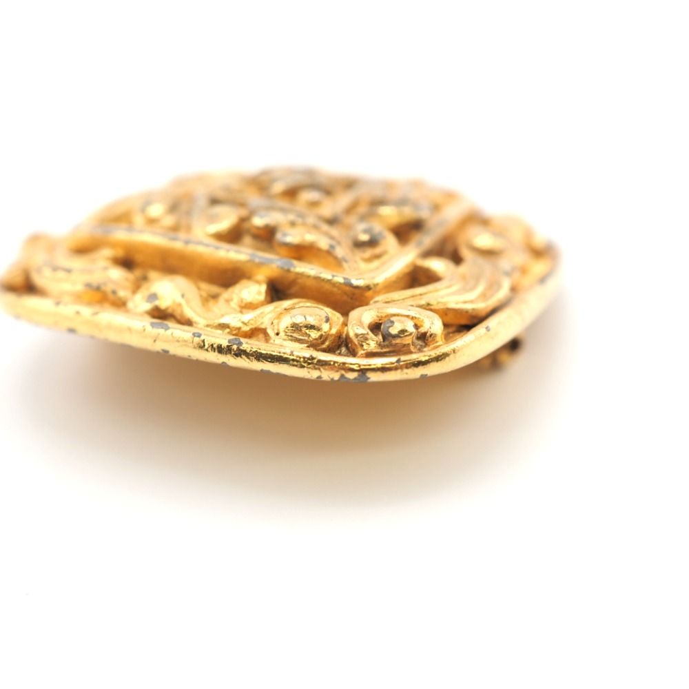 Chanel Pin Brooch Diamond CC Logo Gold — view 5