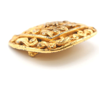 Chanel Pin Brooch Diamond CC Logo Gold — view 6