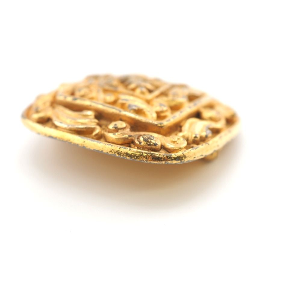 Chanel Pin Brooch Diamond CC Logo Gold — view 3