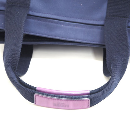 Loewe Anagram Voyager Logo Button Tote Purple — view 6