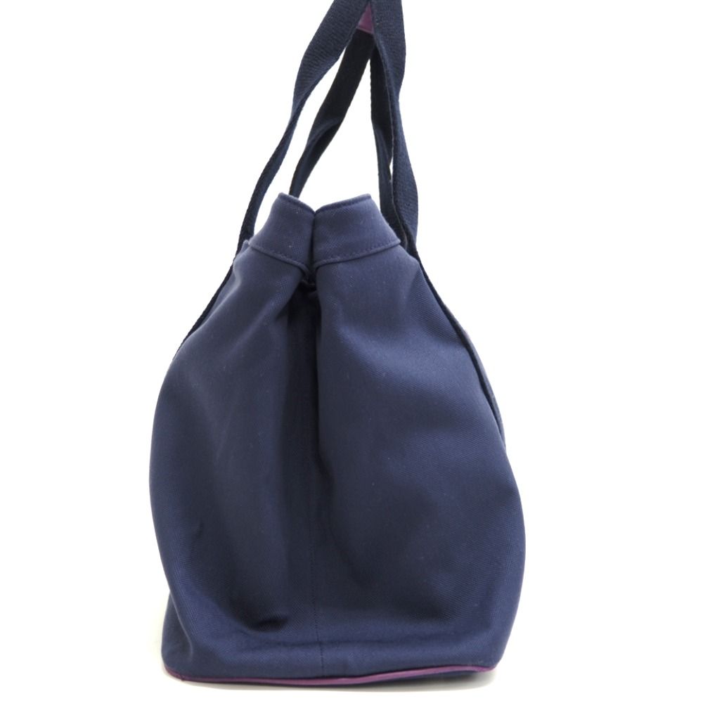 Loewe Anagram Voyager Logo Button Tote Purple — view 3