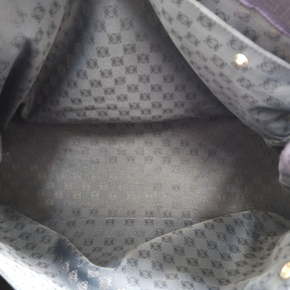 Loewe Anagram Voyager Logo Button Tote Purple — view 7