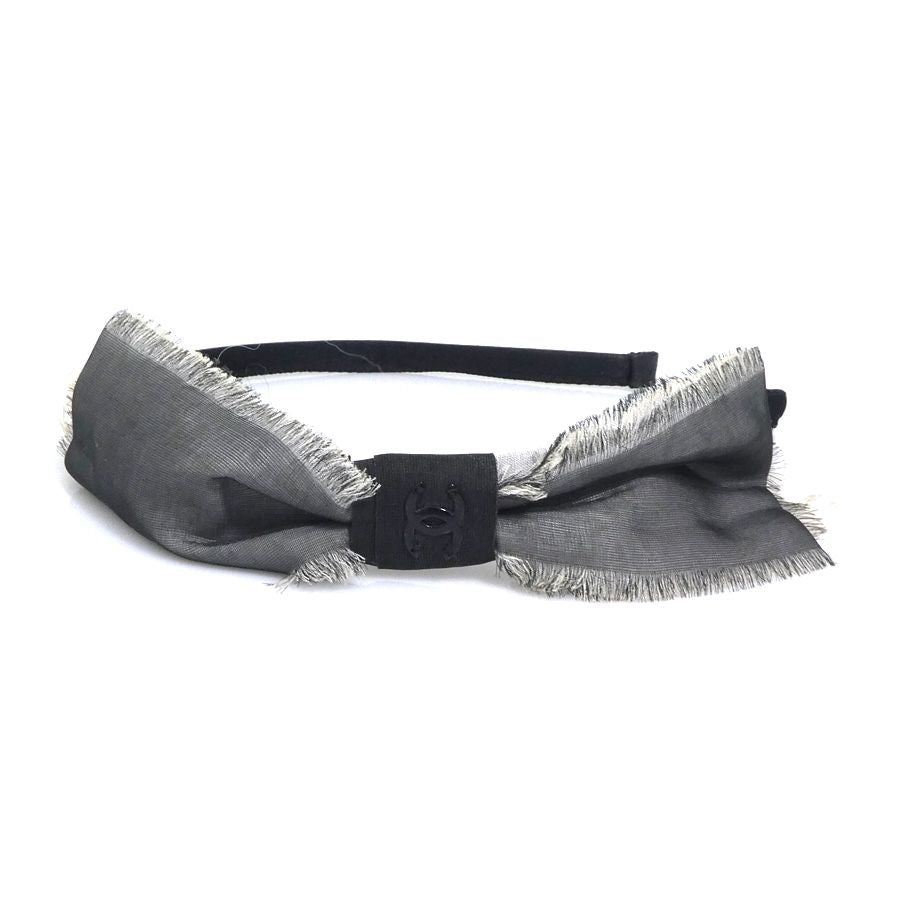 Chanel Headband CC Logo Ribbon