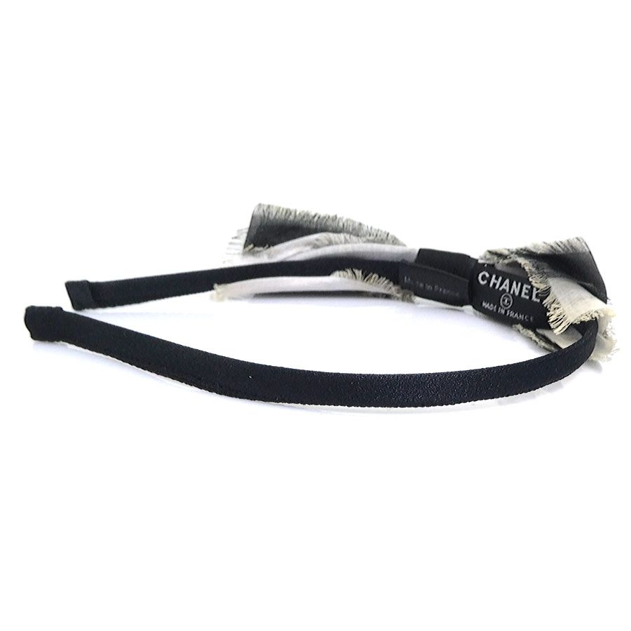 Chanel Headband CC Logo Ribbon — view 3