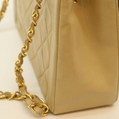 Chanel Beige Lamb Diana 25 Shoulder — view 7