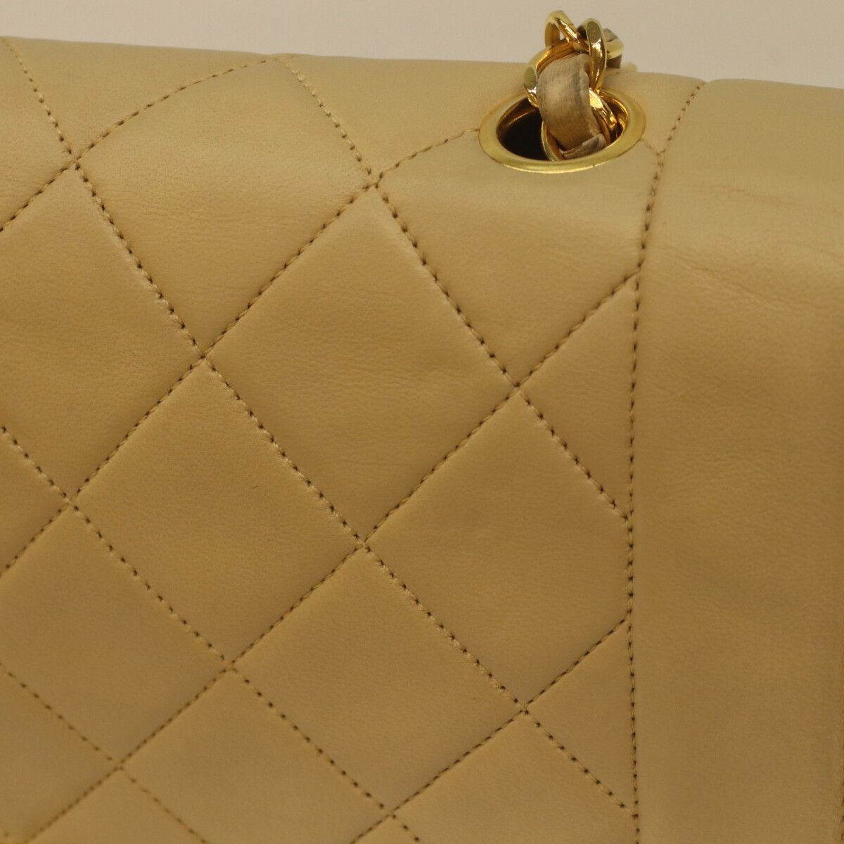 Chanel Beige Lamb Diana 25 Shoulder — view 6