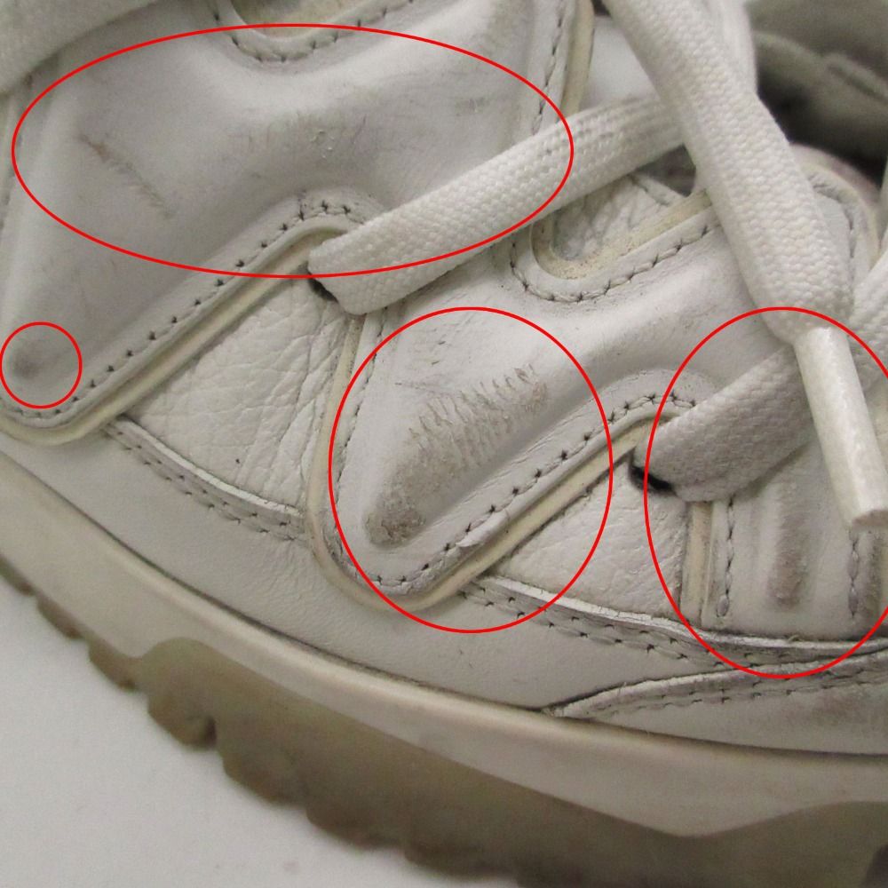 Louis Vuitton Sneakers Zigzag Line Leather Volume Sole Shoes White 8 — view 8
