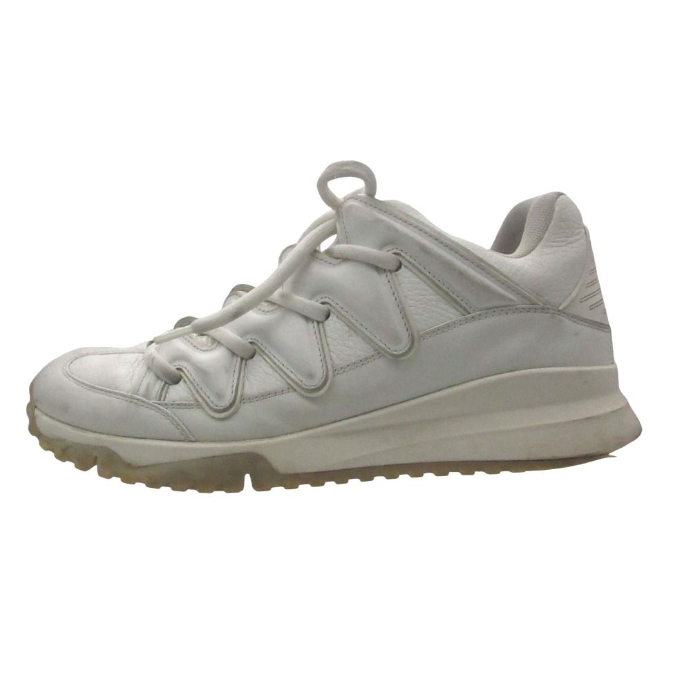 Louis Vuitton Sneakers Zigzag Line Leather Volume Sole Shoes White 8