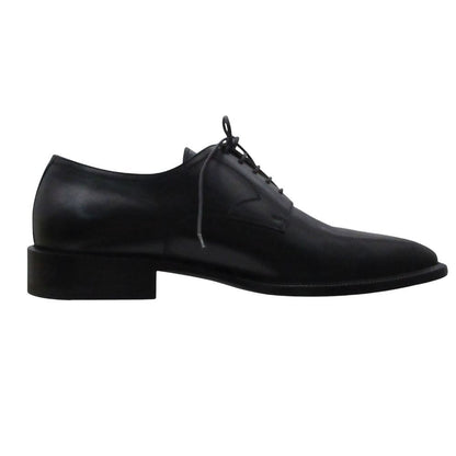 Louis Vuitton Dress Shoes Square Toe Outer Feather Lace Up Leather Black 6.5 — view 2