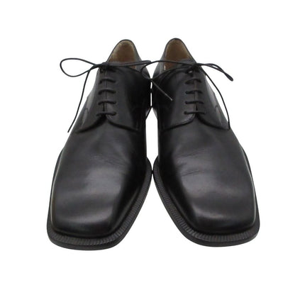 Louis Vuitton Dress Shoes Square Toe Outer Feather Lace Up Leather Black 6.5 — view 3