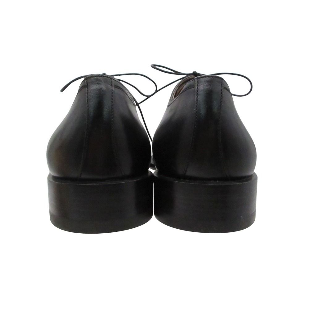 Louis Vuitton Dress Shoes Square Toe Outer Feather Lace Up Leather Black 6.5 — view 4