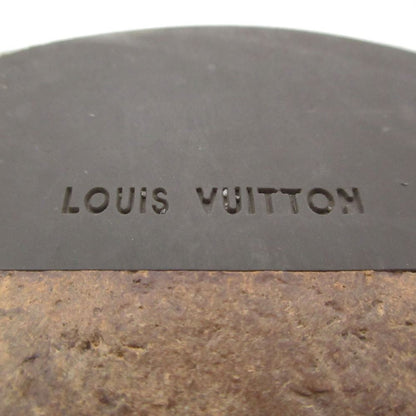 Louis Vuitton Slip on Leather Loafers Shoes Side Gore Square Toe Black 6 — view 6