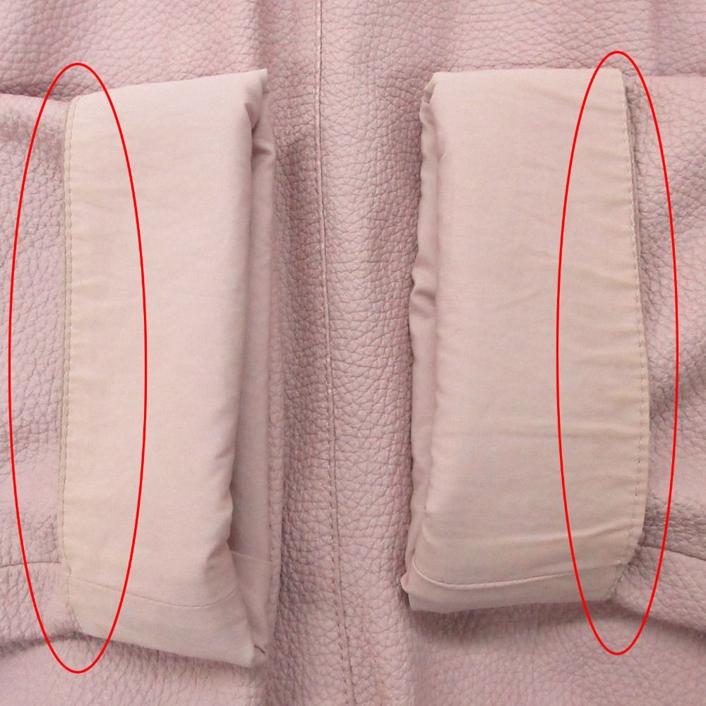Hermes Jacket Deerskin Leather Cropped Short Length Pink 36 — view 9