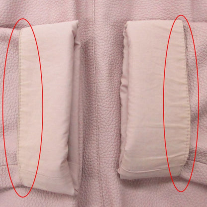 Hermes Jacket Deerskin Leather Cropped Short Length Pink 36 — view 9