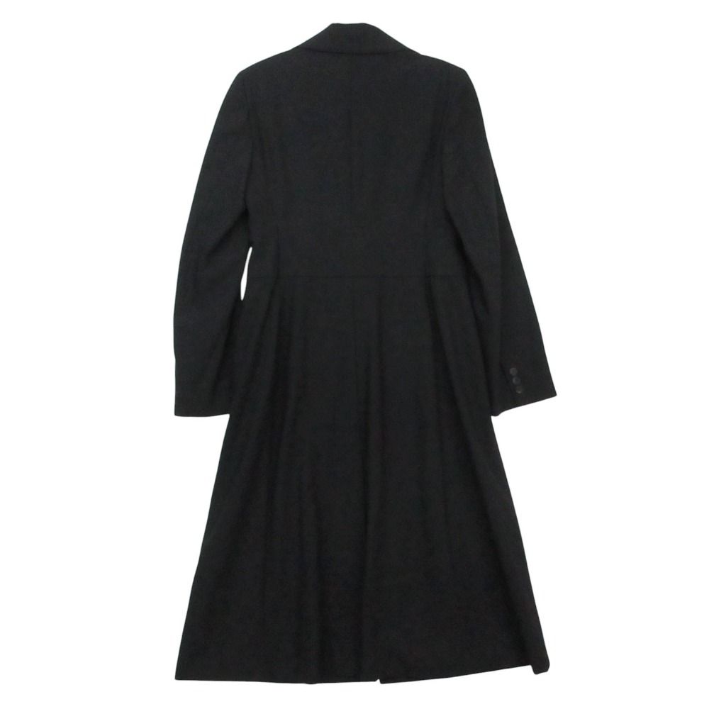 Max Mara Maxma Chestar Coat Long Length Double Breasted Jacket Outer Navy 42 — view 2