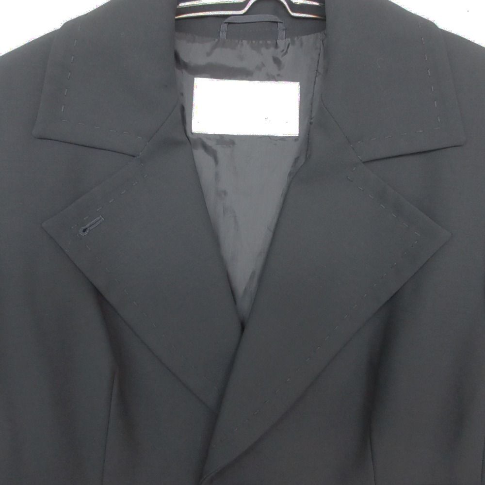Max Mara Maxma Chestar Coat Long Length Double Breasted Jacket Outer Navy 42 — view 7