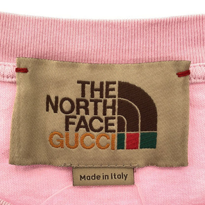 Gucci the North Face Logo Cat Print T-Shirt Pink — view 3