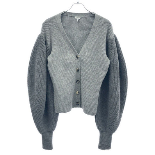 Loewe Balloon Sleeves Cardigan Sleeve Knit Gray