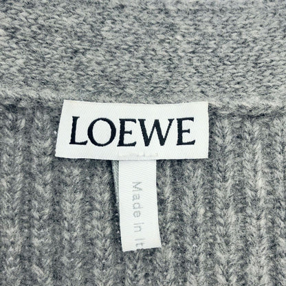 Loewe Balloon Sleeves Cardigan Sleeve Knit Gray — view 3