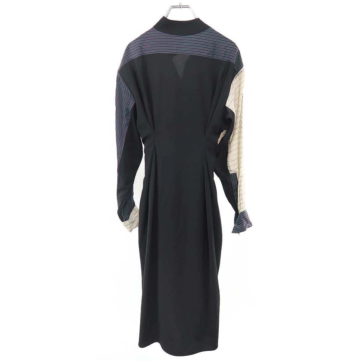 Loewe Multi Striped Long Shirt Dress Mix 36 — view 2