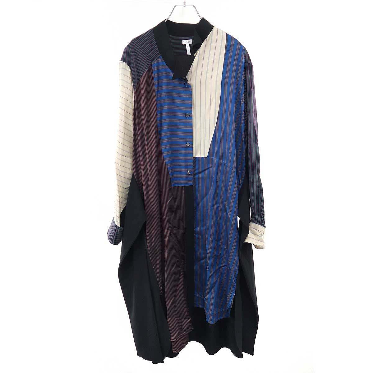 Loewe Multi Striped Long Shirt Dress Mix 36