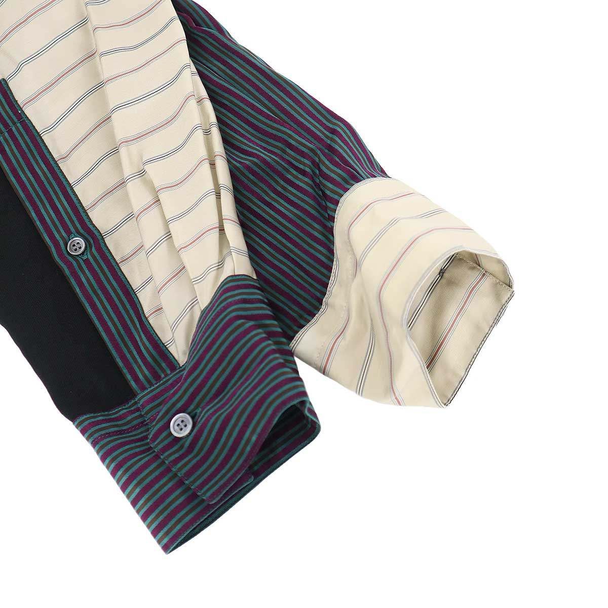 Loewe Multi Striped Long Shirt Dress Mix 36 — view 4