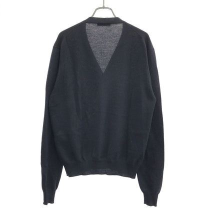 Prada Wool Knit Cardigan Navy 48 — view 2