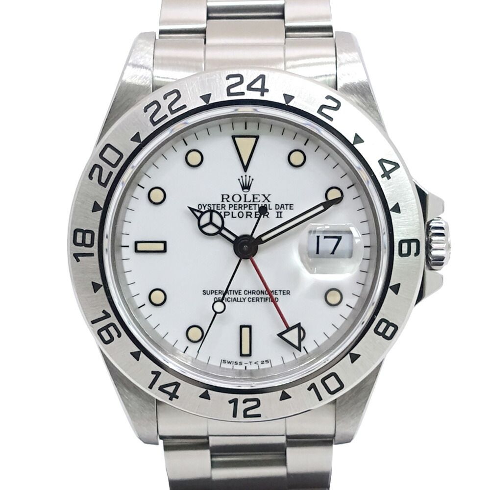 Rolex Watch Explorer II No All Tritium SS Automatic Winding WH Dial Oyster