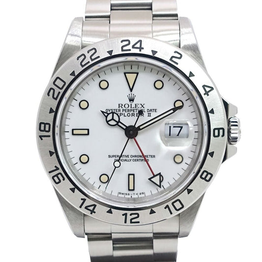 Rolex Watch Explorer II No All Tritium SS Automatic Winding WH Dial Oyster