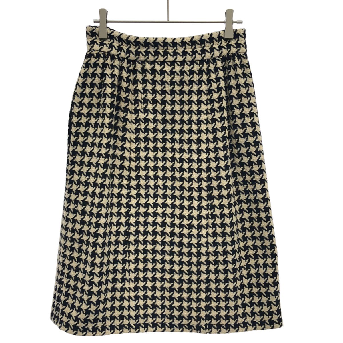 Gucci Houndstooth Skirt Beige Black 38 — view 2