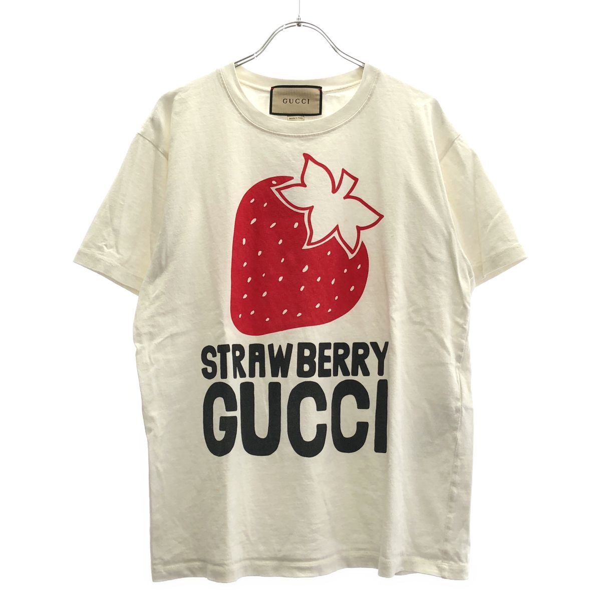 Gucci Strawberry Print T-Shirt White