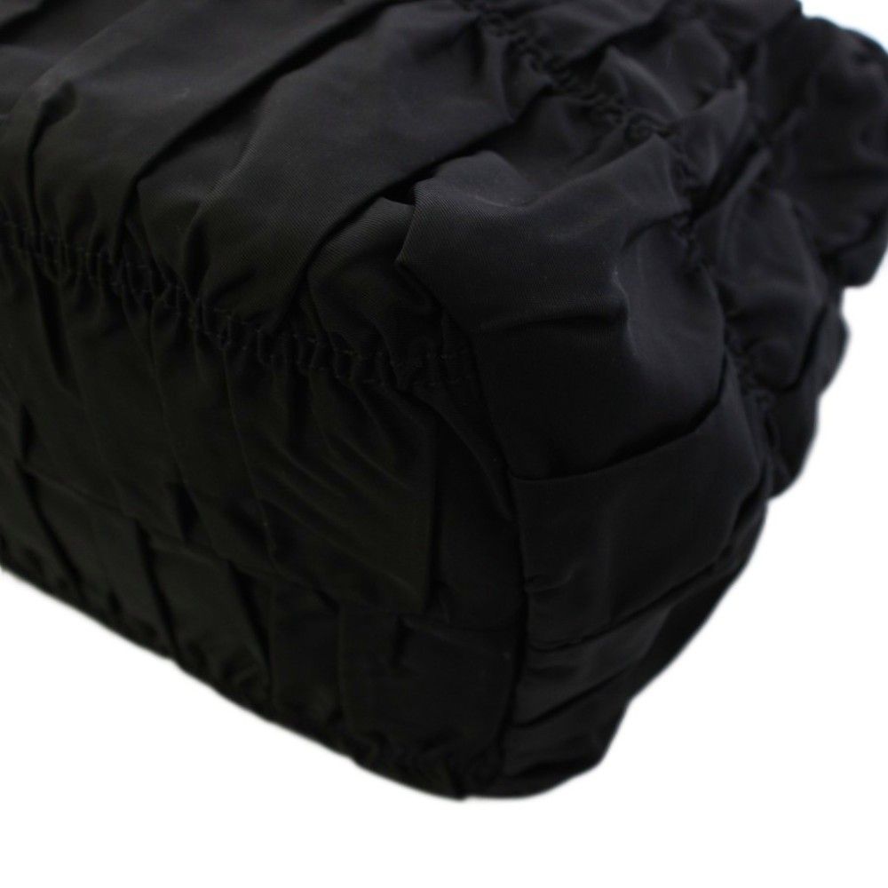Prada Tote Shirred Black KH — view 7