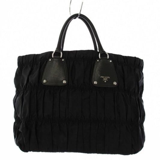 Prada Tote Shirred Black KH