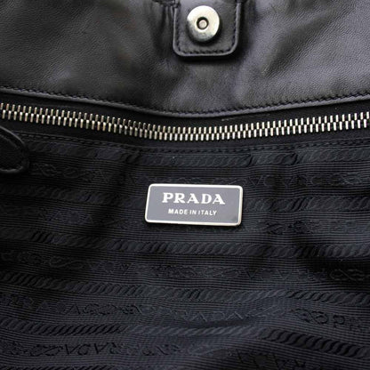 Prada Tote Shirred Black KH — view 8