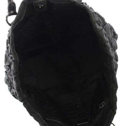 Prada Tote Shirred Black KH — view 5