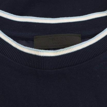Prada Triangle Logo T-Shirt Short Sleeve Crew Neck XL Navy — view 6