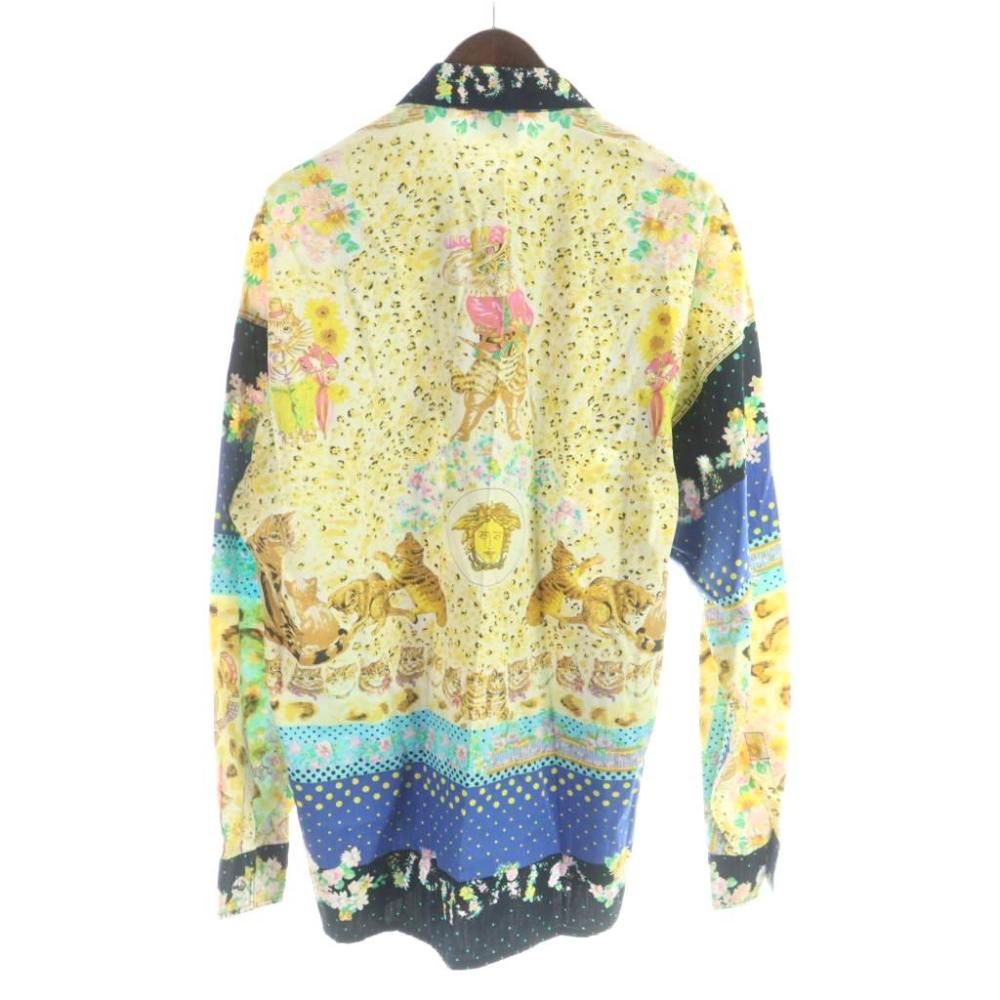 Versace Jeans Couture Shirt Graphic Print Long Sleeve Medusa All Over Pattern L — view 2