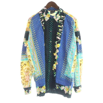 Versace Jeans Couture Shirt Graphic Print Long Sleeve Medusa All Over Pattern L