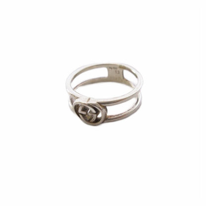 Gucci Interlocking Ring Silver Color KH