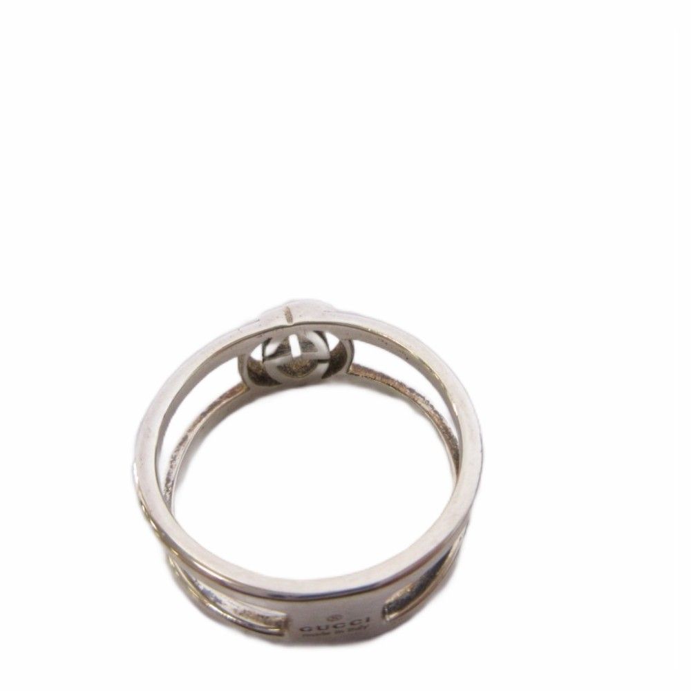 Gucci Interlocking Ring Silver Color KH — view 6
