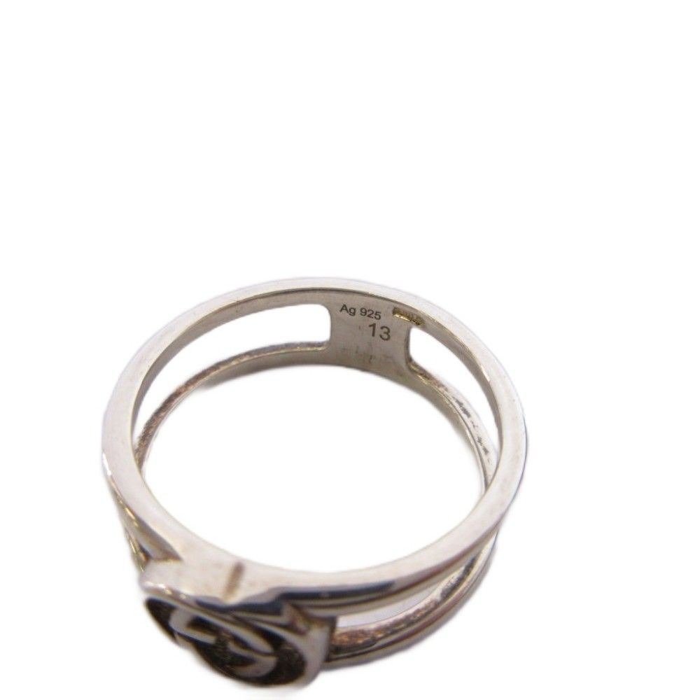 Gucci Interlocking Ring Silver Color KH — view 5
